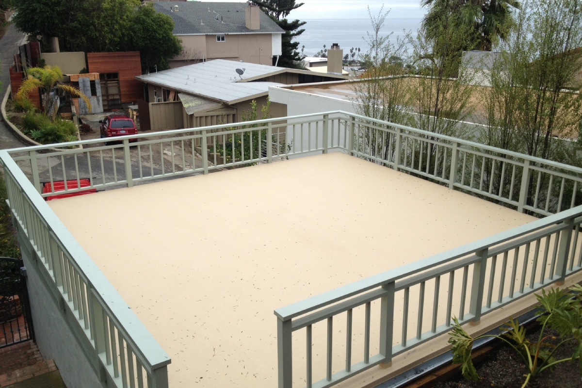 Laguna Beach deck waterproofing finished surface