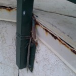 rusted drip edge deck flashing