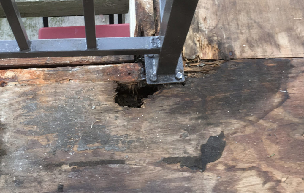 balcony deck coatings _ dry rot repair